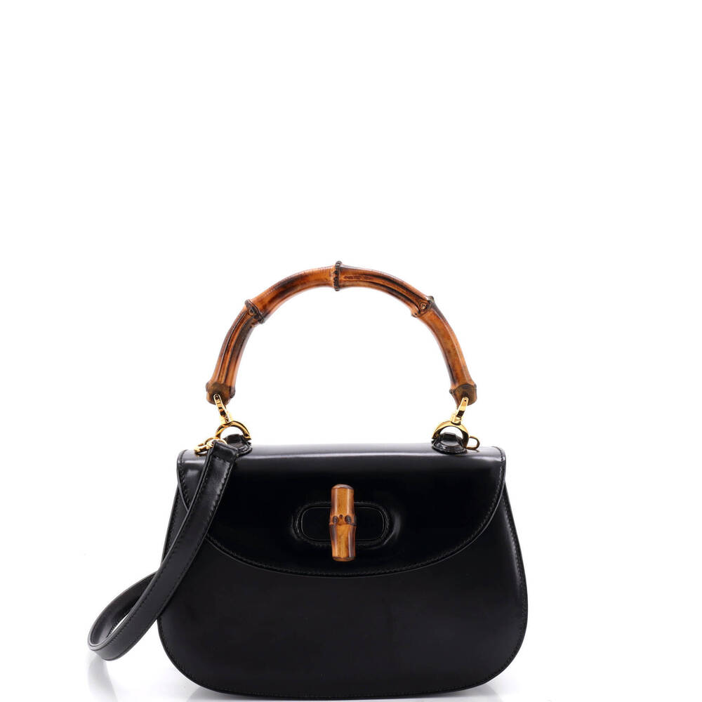 Gucci Small Vintage Convertible Bamboo Top Handle Bag